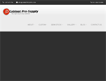 Tablet Screenshot of cabinetprosupply.com